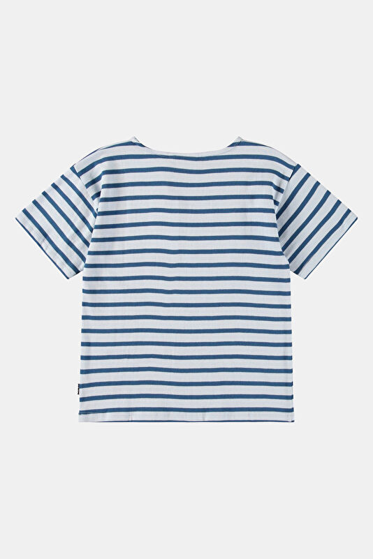 Navy Crew Neck Kids T-Shirt 2