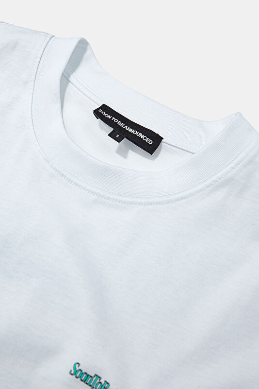 White Crew Neck T-Shirt 3