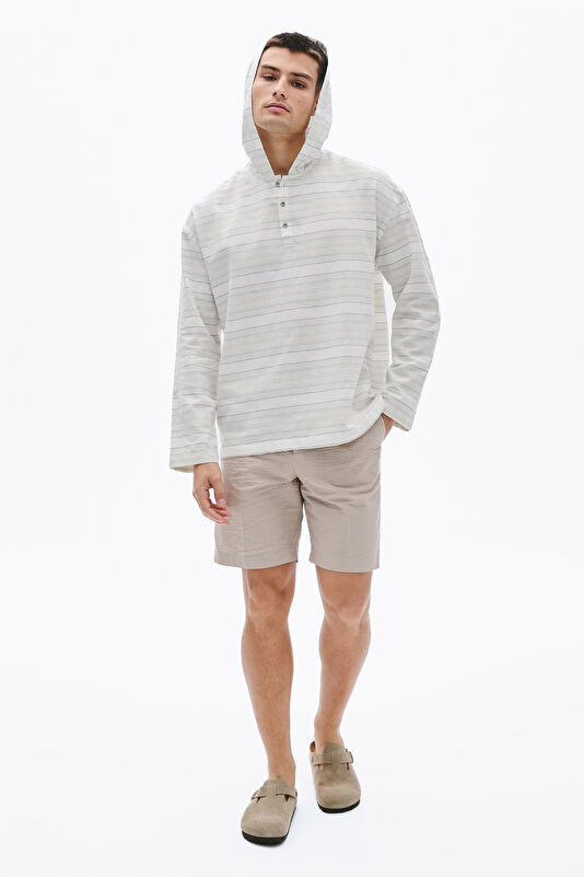 Cream Shorts