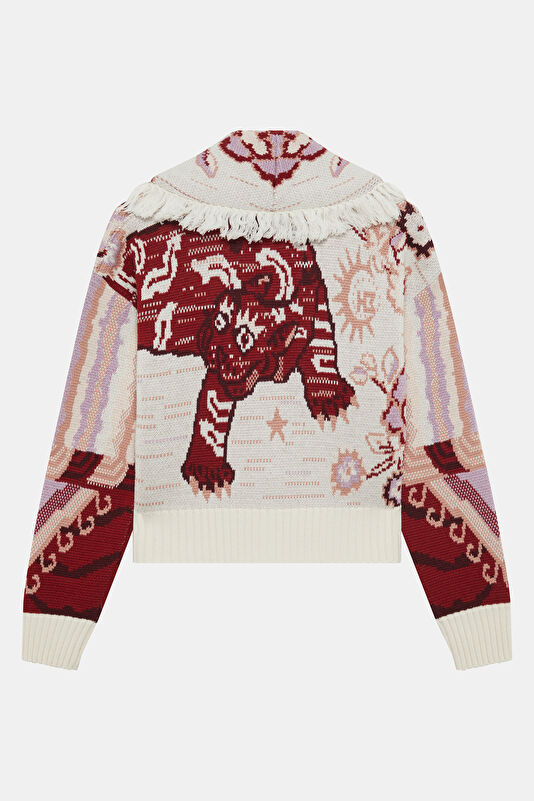 Cream Wool Women's Cardigan 2