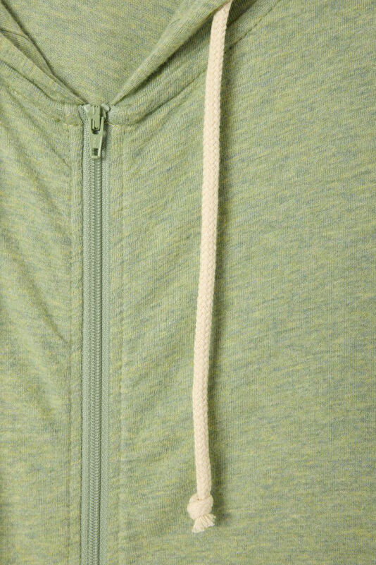 Haki Kapuşonlu Kadın Sweatshirt 2