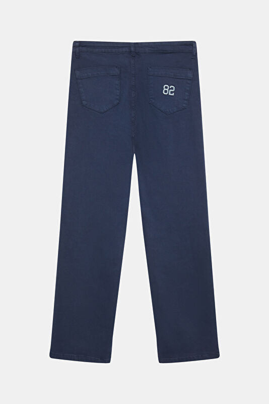 Navy Straight Men's Trousers 2