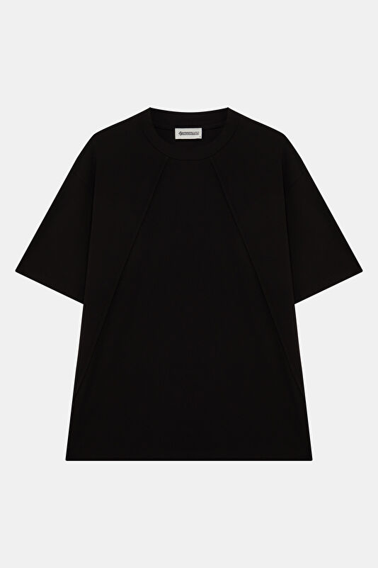 Black Crew Neck Men's T-Shirt