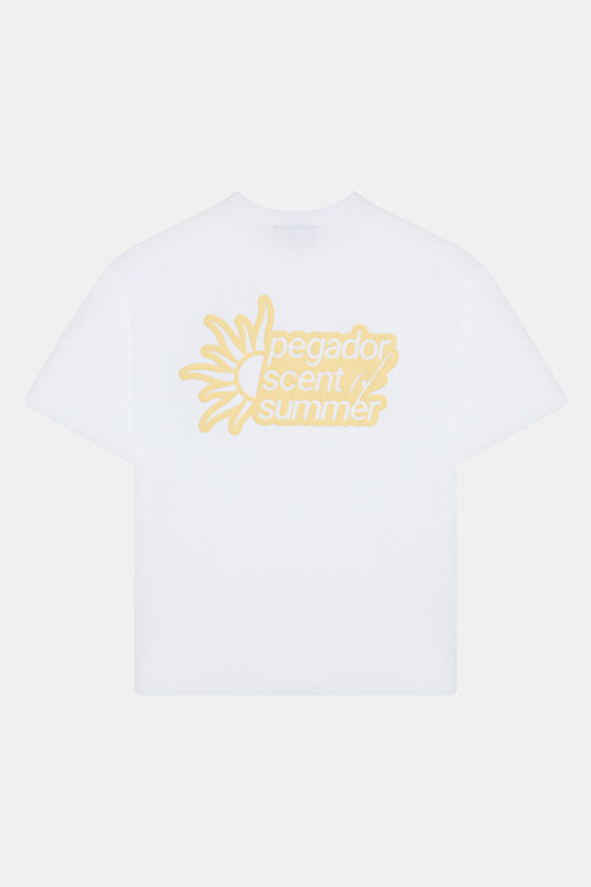 Relax Fit White Bicycle Collar Printed Tshirt 2