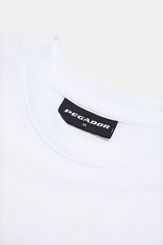 Relax Fit White Bicycle Collar Printed Tshirt 3