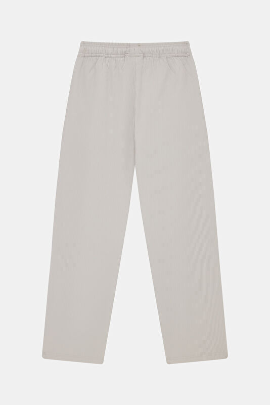 Relax Fit Grey Wide Leg Men's Trousers 2