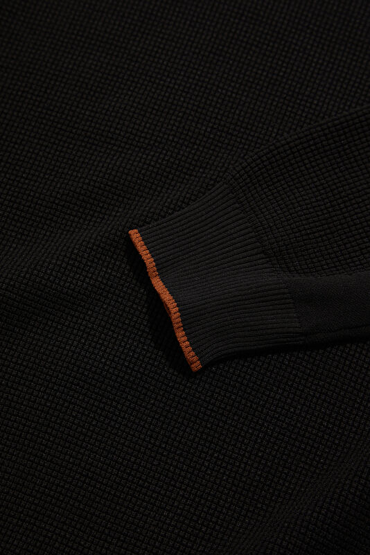 Black Knit Men's Sweater 4