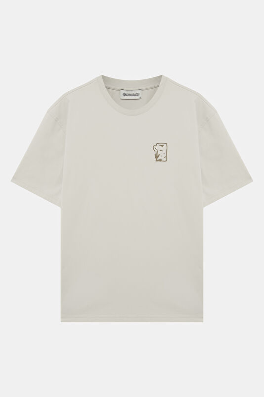 Stone Crew Neck Printed Men's T-Shirt 4