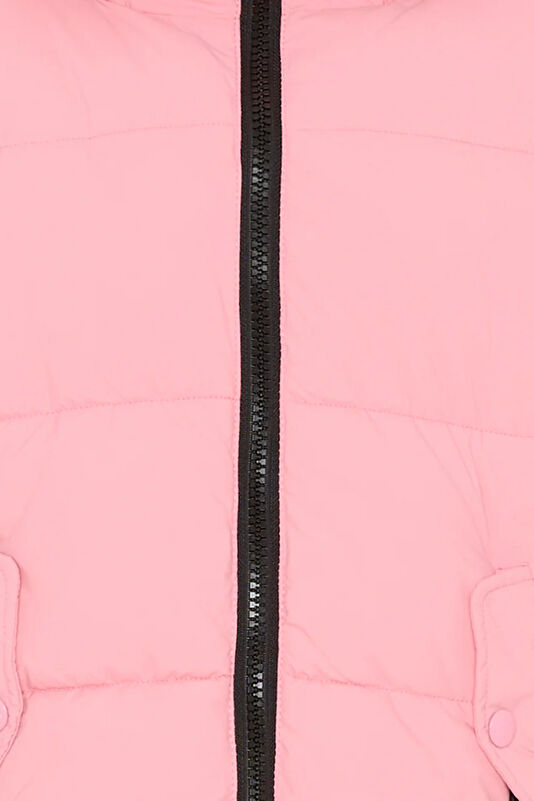 Pink Buttoned Kids' Jacket 4