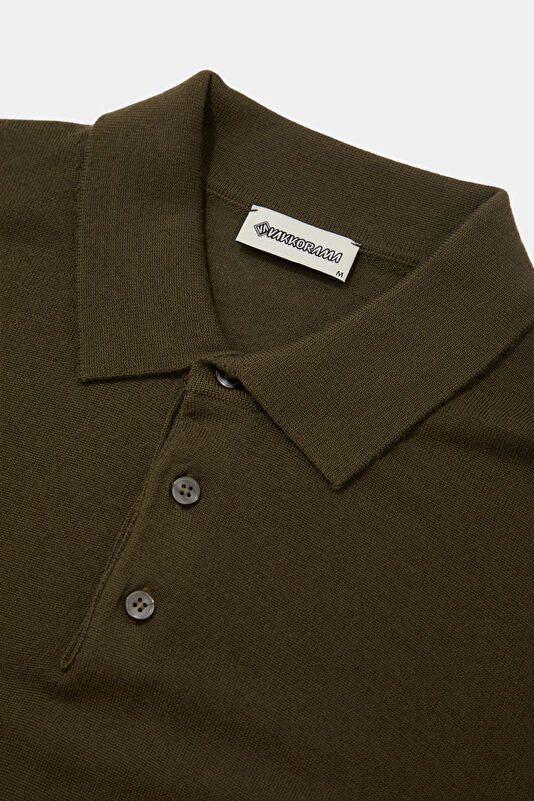Khaki Wool Knit Men's Sweater 3