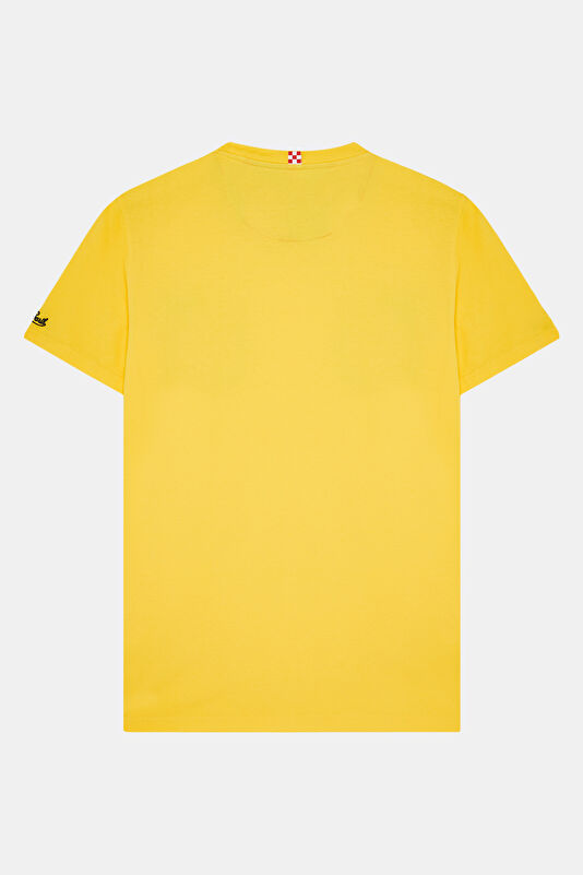 Yellow Bicycle Collar Printed Tshirt 2