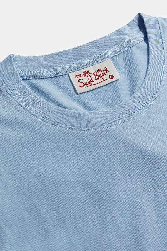 Light Blue Crew Neck T-Shirt 3