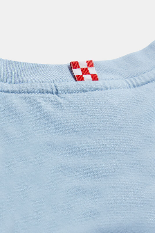 Light Blue Crew Neck T-Shirt 4