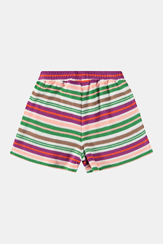 Cream Viscose Kids Shorts 2