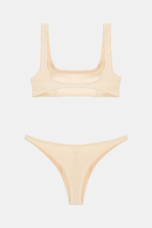Krem Bağlamalı Bikini 2