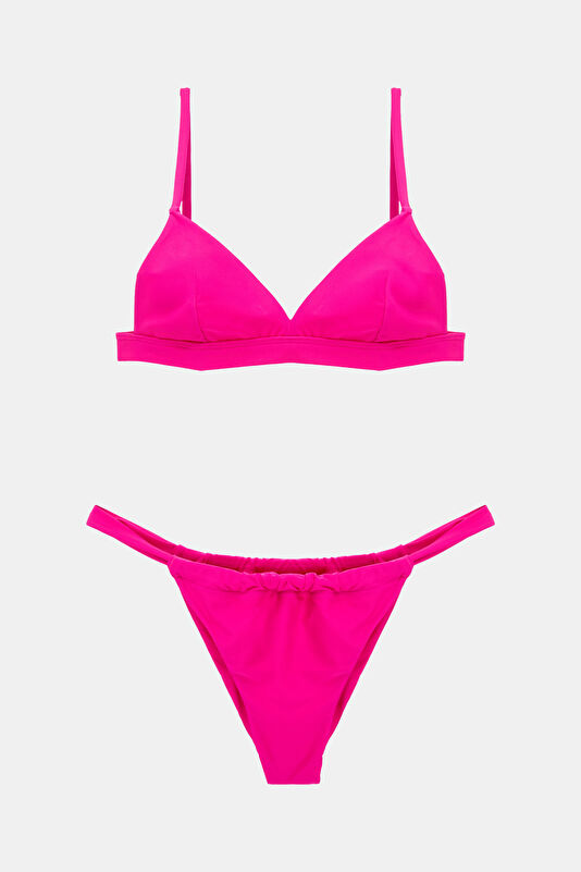 Fuşya Bağlamalı Bikini