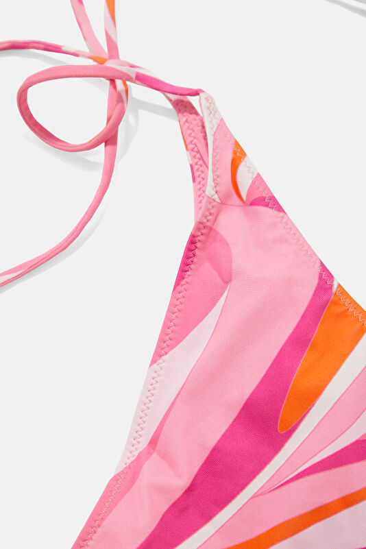 Pembe Bağlamalı Bikini 4