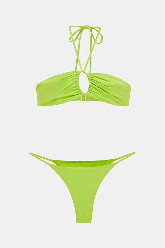 Açık Yeşil Bağlamalı Bikini