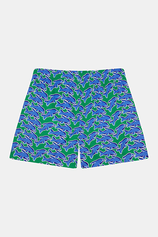 Multicolored Patterned Kids Swimsuit 2
