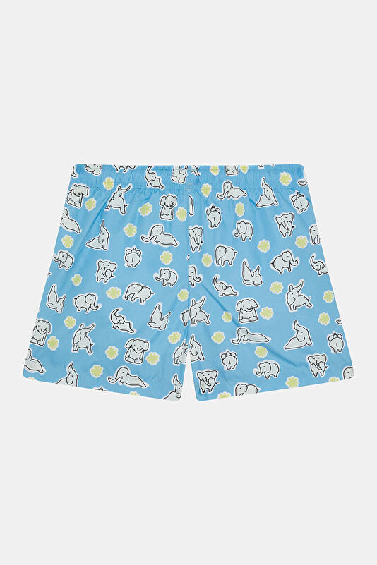 Multicolored Patterned Kids Swimsuit 2