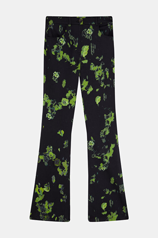 Multicolored Slim Fit Women's Pants