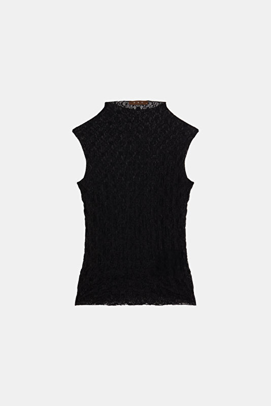Black Sleeveless Women's Blouse