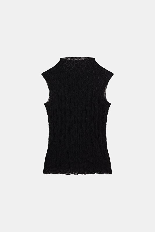 Black Sleeveless Women's Blouse 2