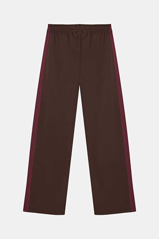 Oversize Dark Brown Wide Leg Sport Men's Trousers 2