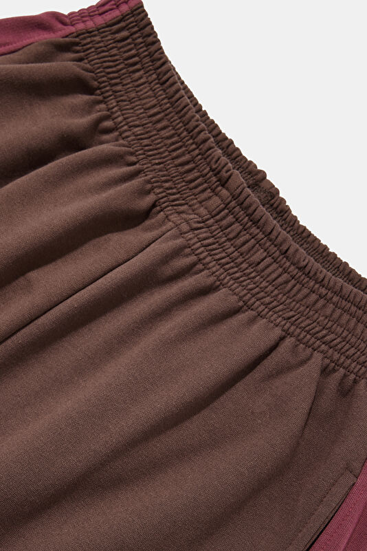 Oversize Dark Brown Wide Leg Sport Men's Trousers 3