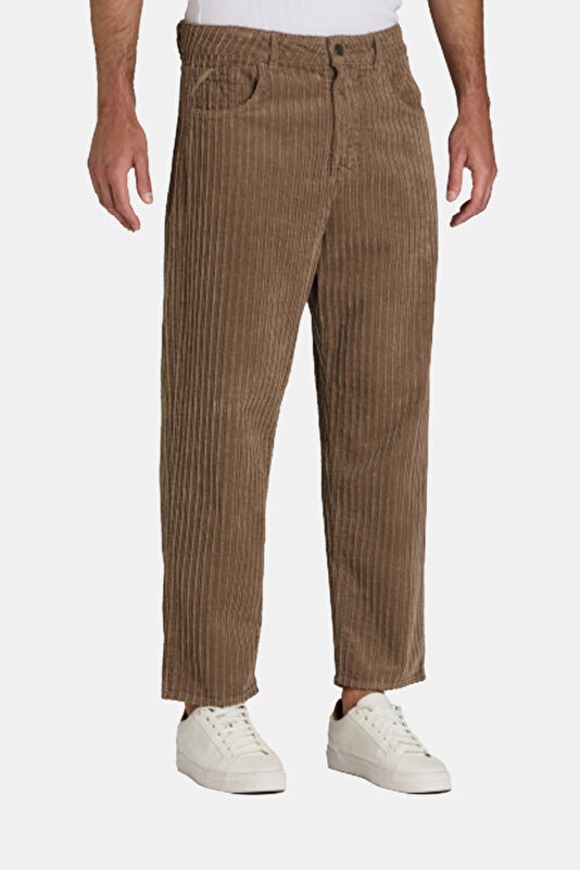 Kahve Straight Pamuk Elastan Erkek Pantolon 2
