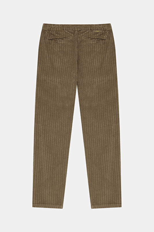 Beige Straight Cotton Elastane Men's Jeans 3