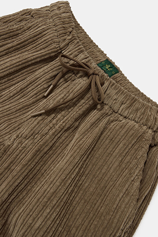 Beige Straight Cotton Elastane Men's Jeans 4