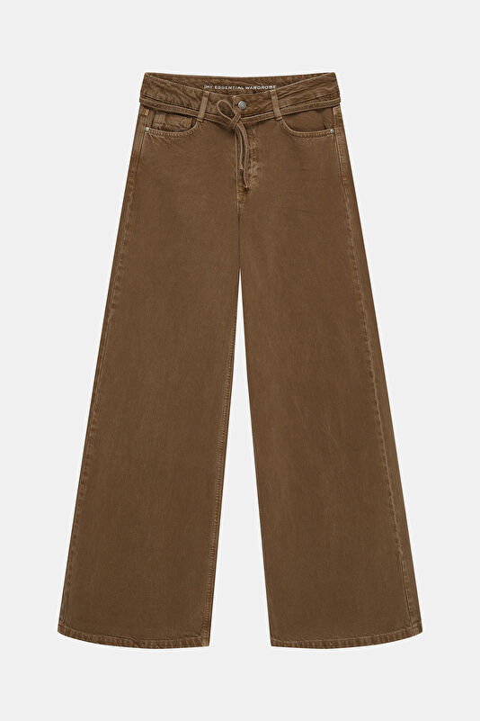 Açık Kahve Wide Leg Kadın Pantolon