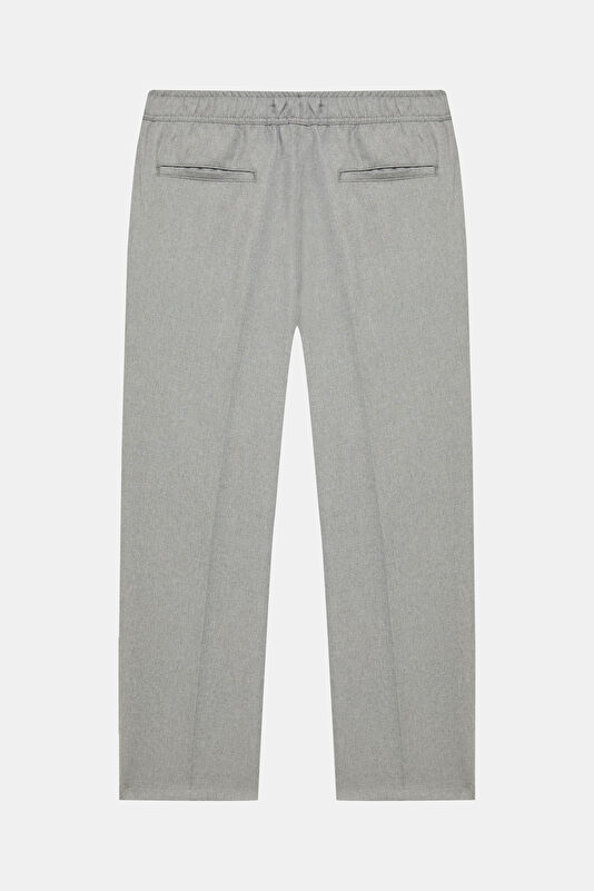 Relax Fit Grey Straight Men's Pants 3