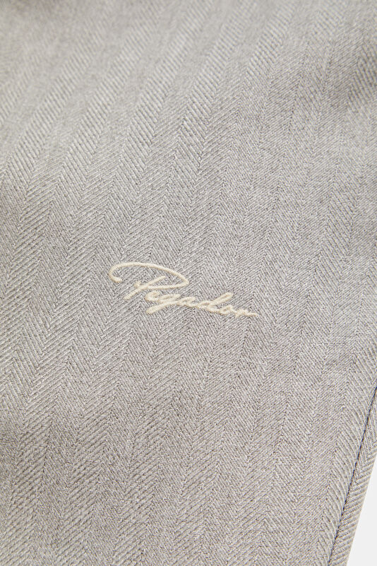 Relax Fit Grey Straight Men's Pants 4