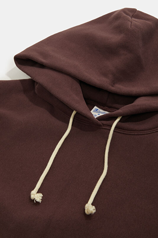 Kahve Relax Kalıp Kapuşonlu Erkek Sweatshirt 3
