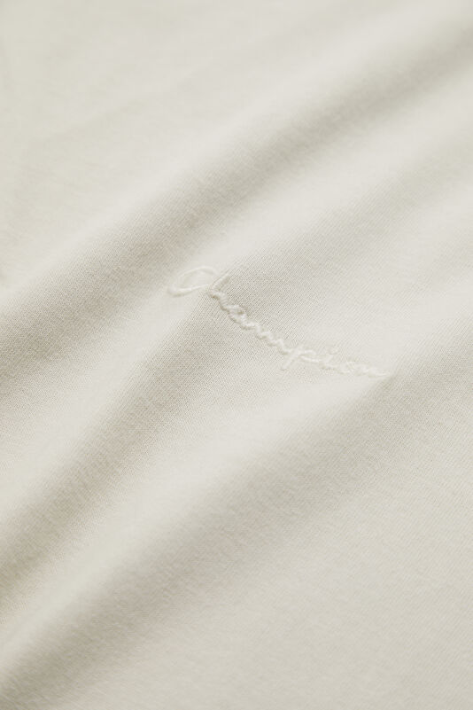 Relax Kalıp Ekru Bisiklet Yaka Erkek T-Shirt 4