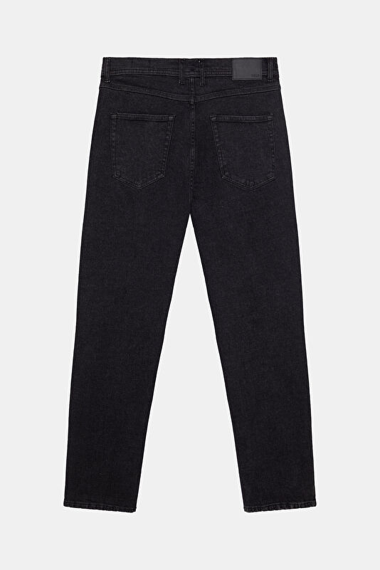 Gri Straight Pamuk Elastan Erkek Jean Pantolon 4