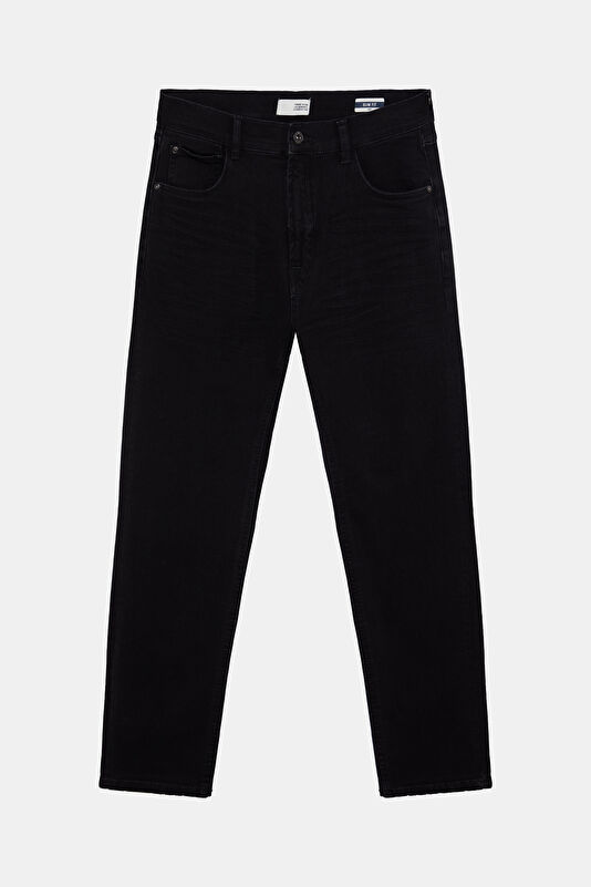 Lacivert Slim Fit Erkek Jean Pantolon