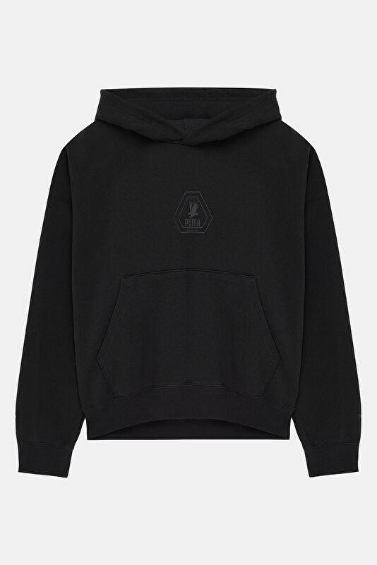 Antrasit Oversize Kapuşonlu Sweatshirt