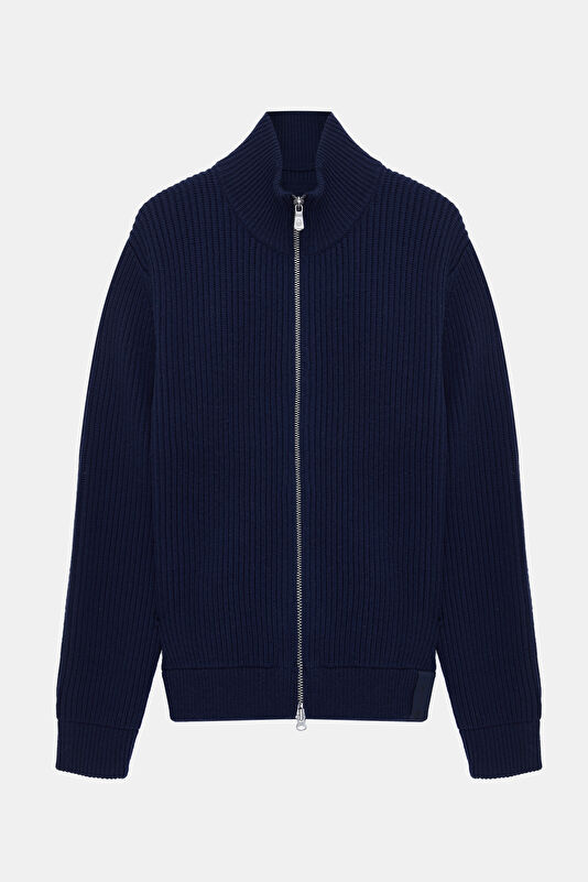 Navy Zip-Up Men's Jacket