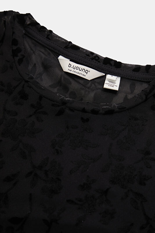 Black Long-Sleeve Women's Blouse 3