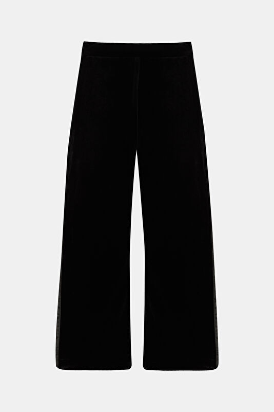 Siyah Wide Leg Kadın Pantolon 2
