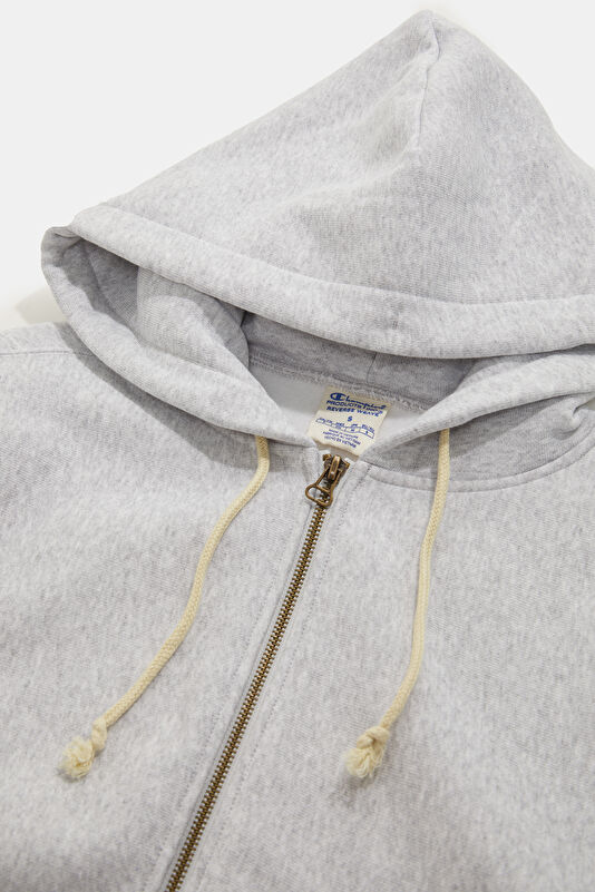 Gri Melanj Kapuşonlu Kadın Sweatshirt 3