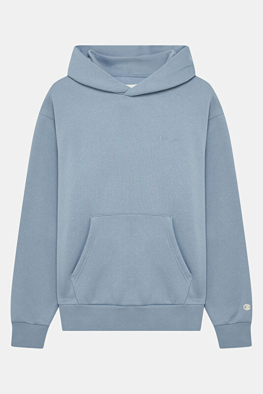 Mavi Kapuşonlu Kadın Sweatshirt