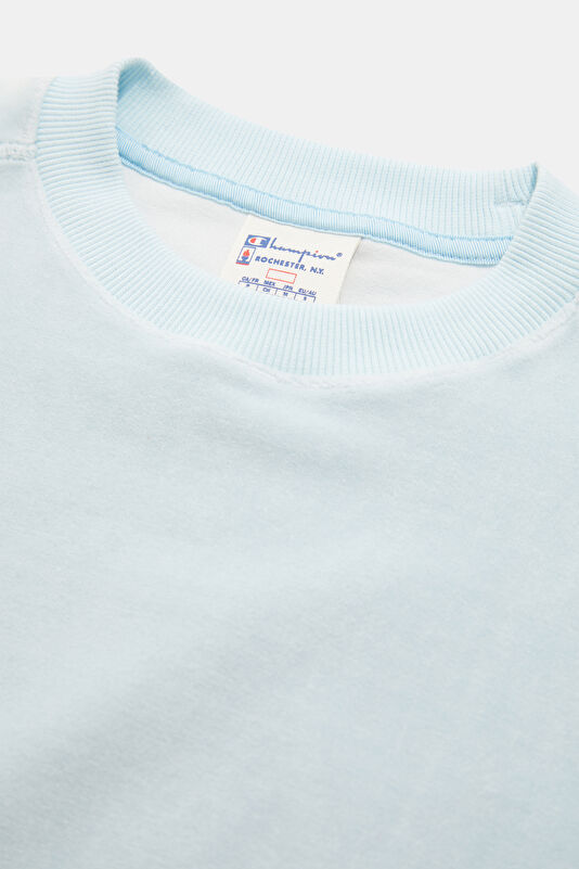 Açık Mavi O Yaka Kadın Sweatshirt 3
