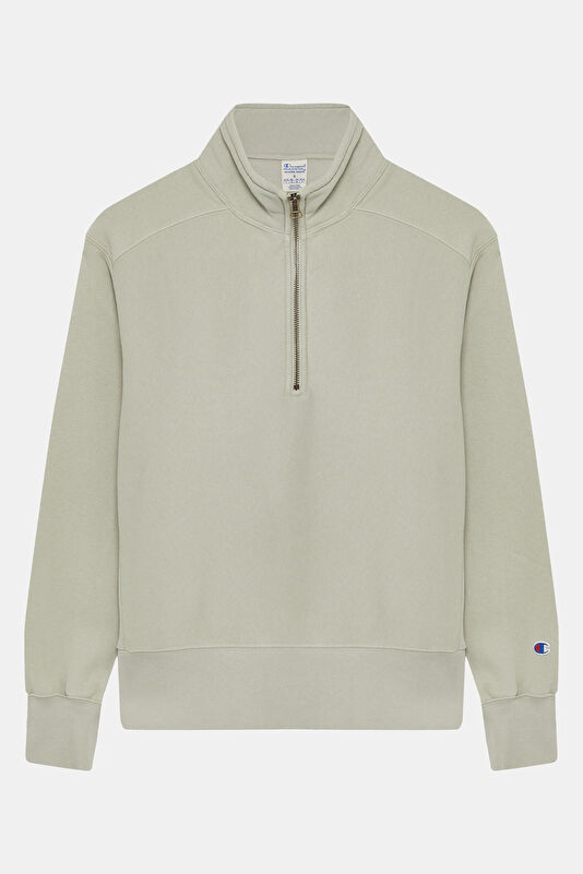 Vizon Dik Yaka Kadın Sweatshirt