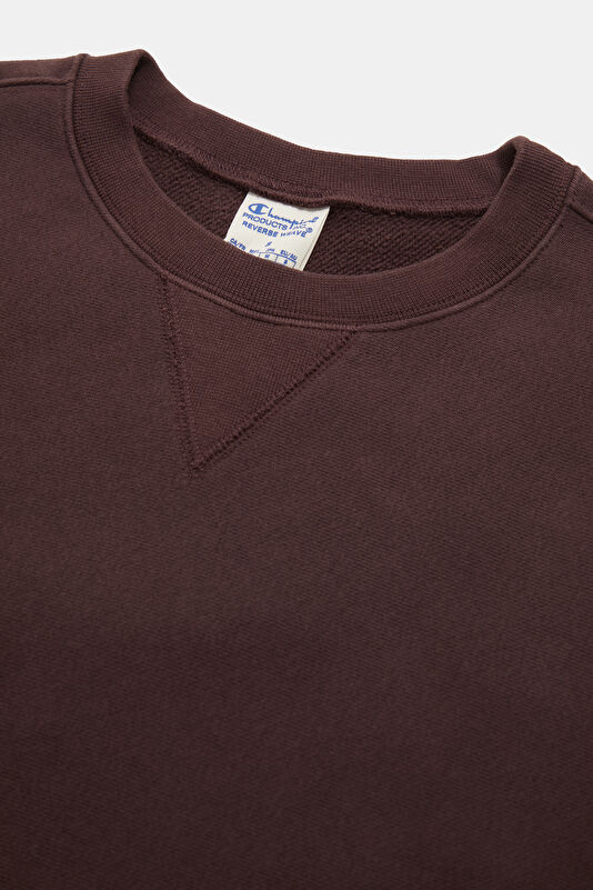 Koyu Kahve O Yaka Kadın Sweatshirt 3