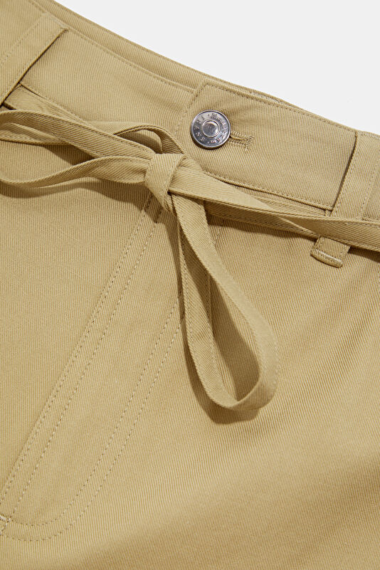 Beige Wide Leg Women's Pants 3