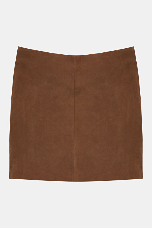 Cinnamon Suede Women's Skirt
